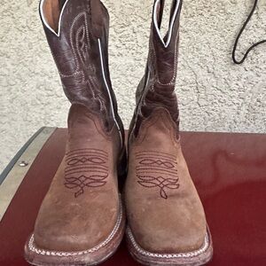 Kids' Brown Leather Boots